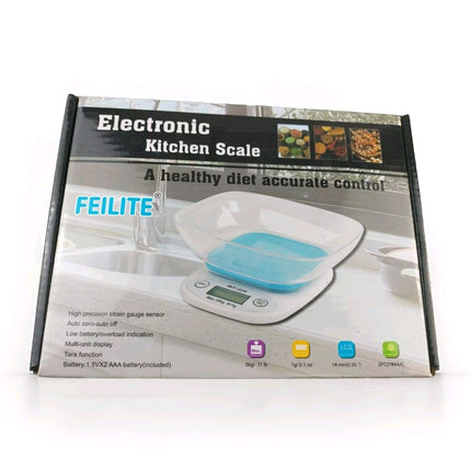 LCD DIGITAL KITCHEN SCALES ELECTRONIC COOKING FOOD WEIGH MEASURING SCALE 1G-5KG