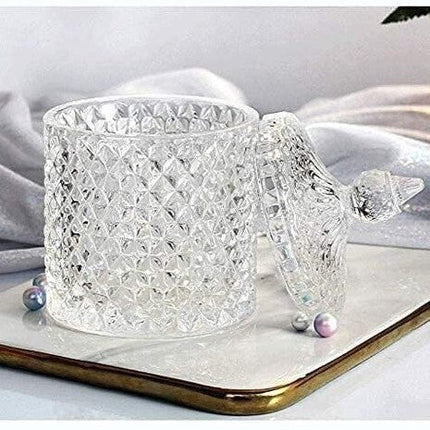 Large Glass Jar with Lid Storage Cans Container Candy Barrel With Lid 600ml