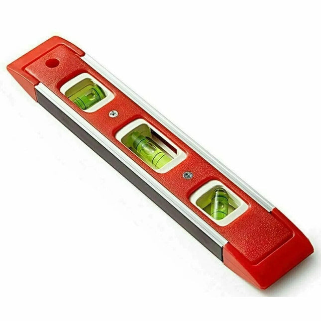 MAGNETIC SPIRIT LEVEL 22.5cm 9" TORPEDO LIGHTWEIGHT SMALL POCKET BRICK LEVELS