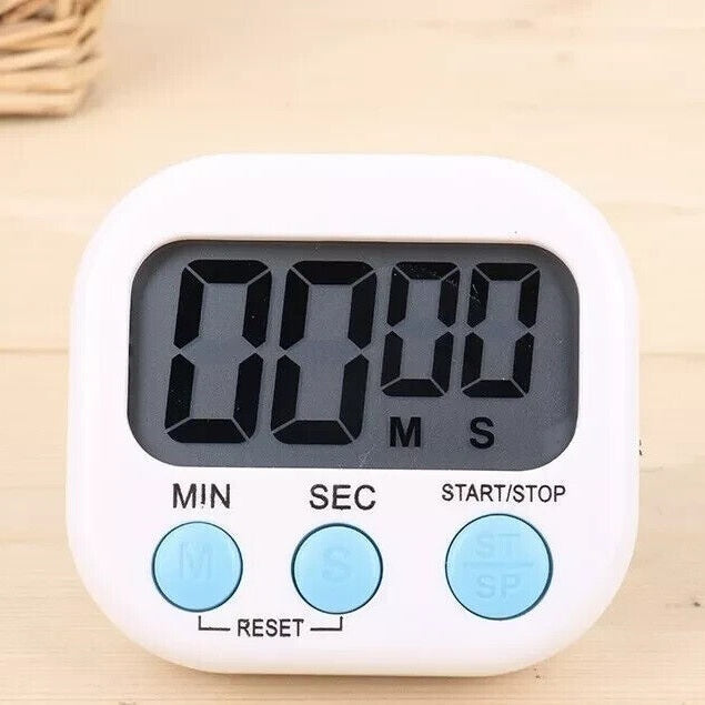 Magnetic LCD digital timer Kitchen cooking timer Loud Alarm Battery Excluded