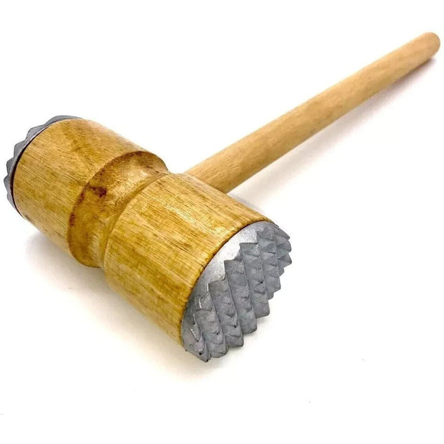 Meat Tenderizer Hammer Wooden Steak Mallet Kitchen Tool Heavy Duty Solid Wood