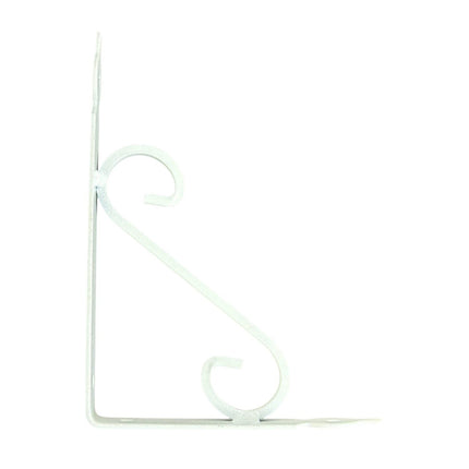 Metal Shelf Bracket 14cmx19cm White