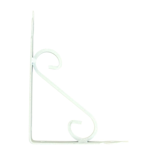 Metal Shelf Bracket 14cmx19cm White