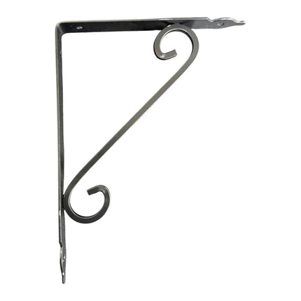 Metal Shelf Bracket 19cmx24cm Black