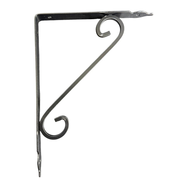 Metal Shelf Bracket 19cmx24cm Black