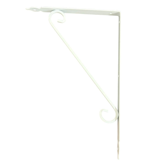 Metal Shelf Bracket 24cmx35cm White