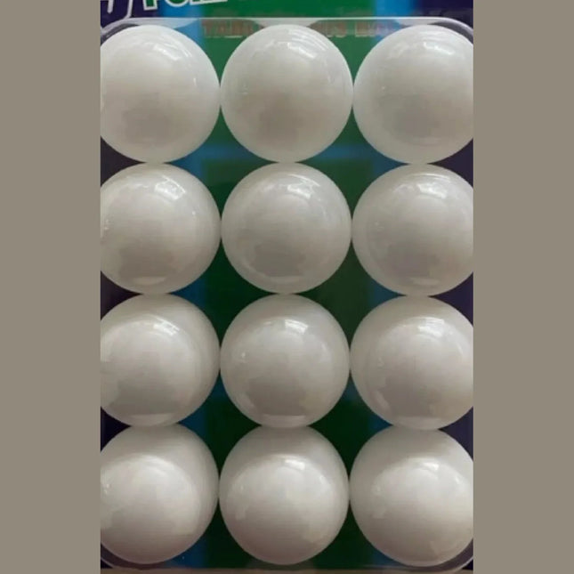 PACK OF 12 PLAIN WHITE PING PONG BALLS / TABLE TENNIS BALLS