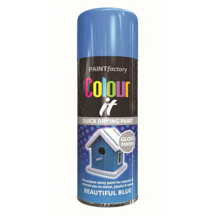 PF COLOUR IT SPRAY GLOSS BEAUTIFUL BLUE 400ML