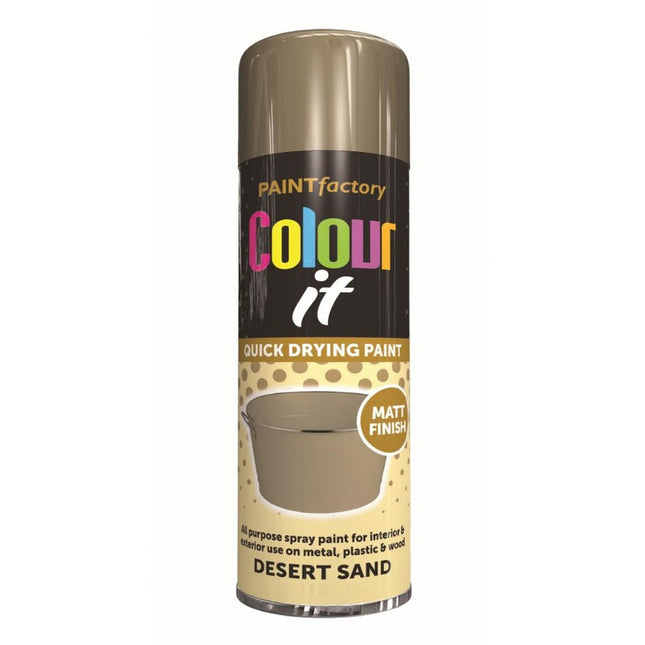 PF COLOUR IT SPRAY MATT DESERT SAND 250ML