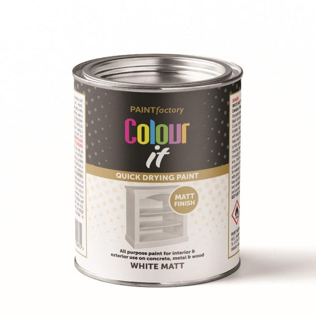 PF COLOUR IT TIN MATT WHITE 300ML