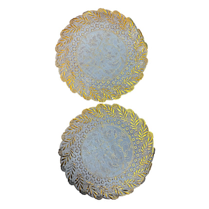 Pack 2 Plastic Round Placemat 38cm