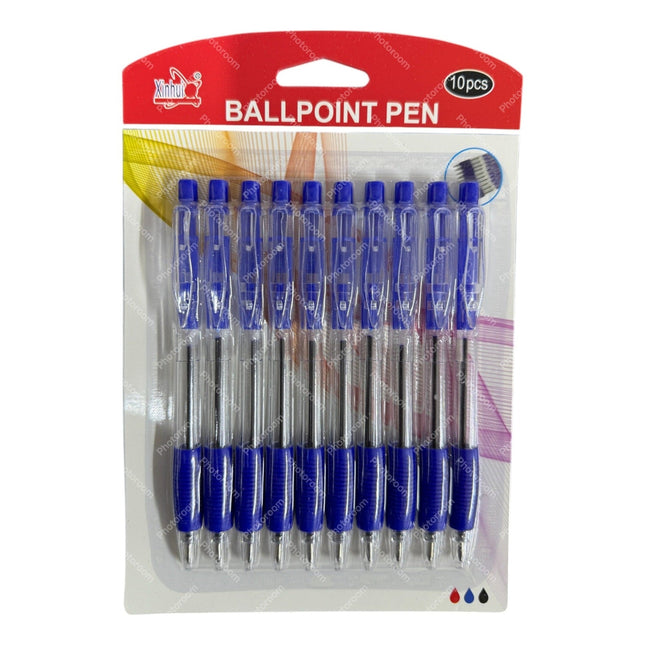 Pack of 10 Blue Ballpoint Pen