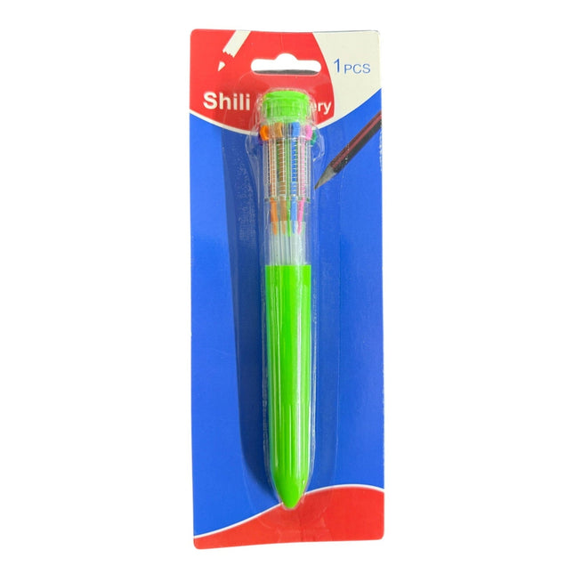 Pack of 10in1 multi-color ballpoint shuttle pen often feature a 0.7mm point size
