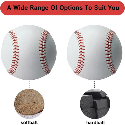 Pack of 2 Soft Baseball Ball, Rounders Ball for Practice & Games, Ball Training Baseball for Outdoor Sports for Youth And Adult