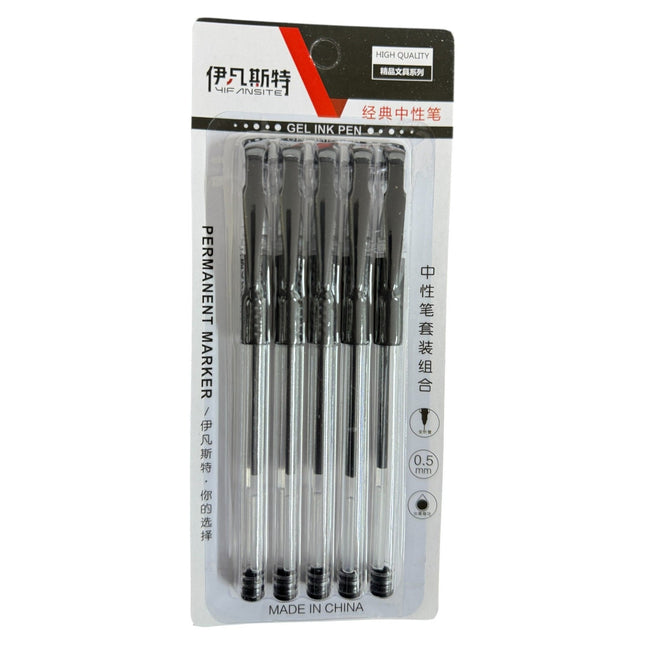 Pack of 5 Permanent marker with 0.5mm Nib
