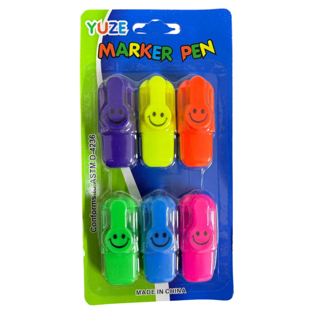 Pack of 6 Mini Glitter Marker Pen