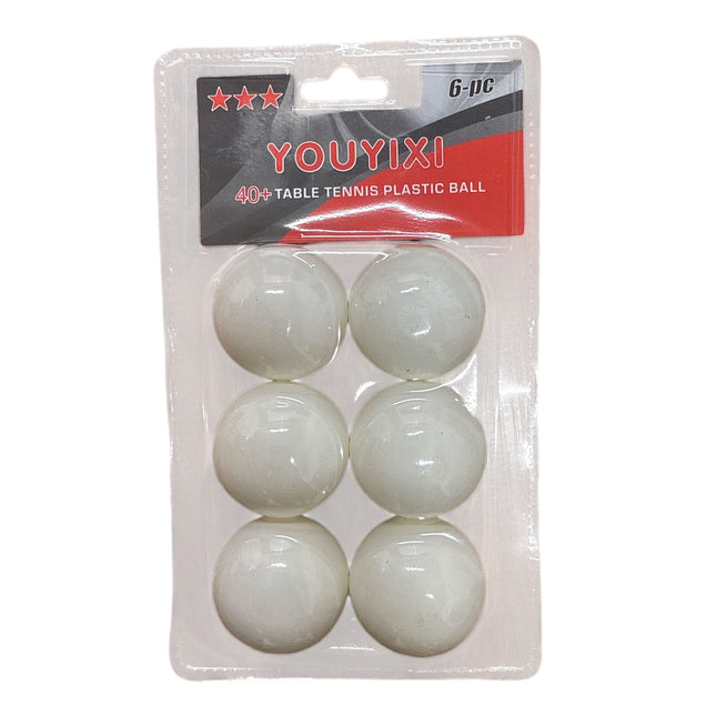 Pack of 6 Pong Balls white Replacement Practice Pong 40mm Tennis Table