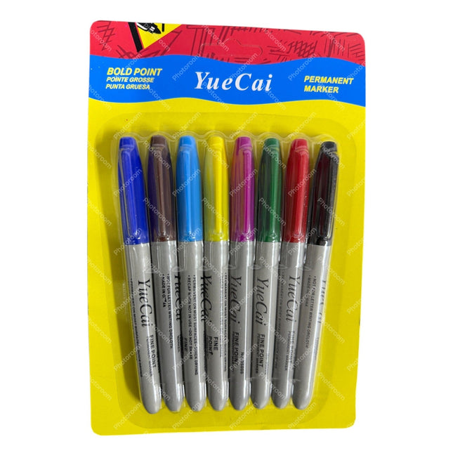Pack of 8 Bold Point, Fine Point Permanent marker Sharp, Bold lines mark whatever you want Natural, Smell, Lightfast