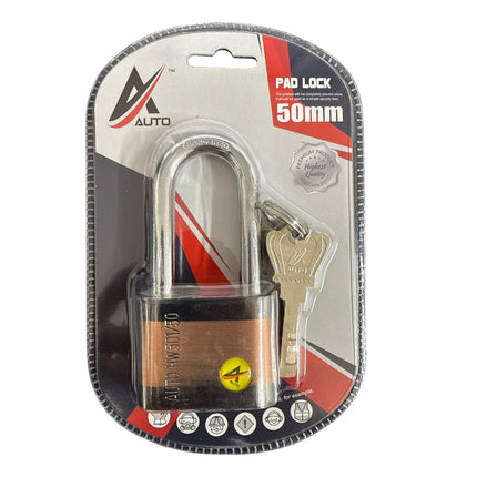 Padlock Swift Shackle Lock 4 Keys