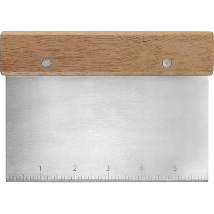 Pastry Dough Cutter Scraper with Measure Stainless Steel Flour Bread Pizza Pies