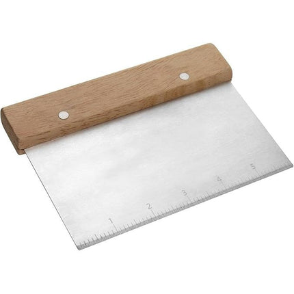 Pastry Dough Cutter Scraper with Measure Stainless Steel Flour Bread Pizza Pies