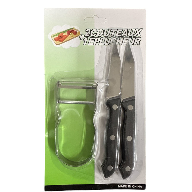 Peeler & 2 Knives Set