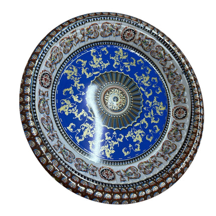 Plastic Round Multicoloured Serving Tray 33cm