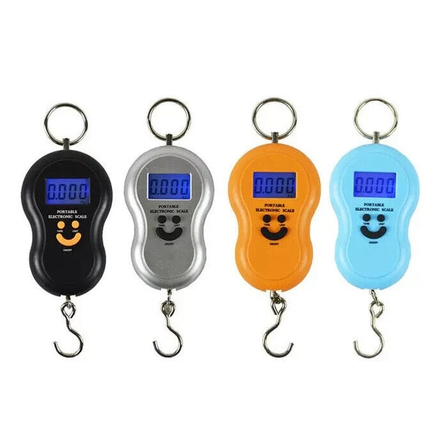 Portable Mini Digital Scale Hand Held 50Kg Fish Hook Hanging Scale Electronic