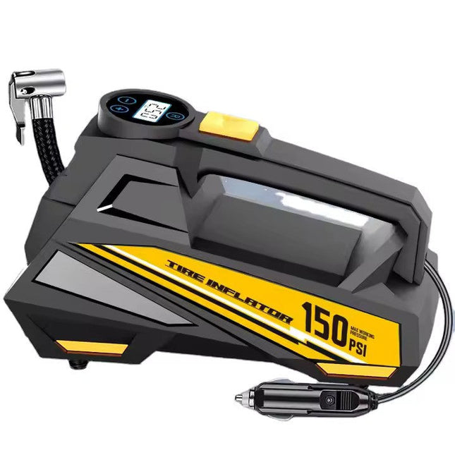 Portable Tyre Inflator Pump Cigarette Lighter Model with LED Light 150psi Digital Display Electric 12v Car Tire Inflator Pump