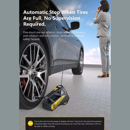 Portable Tyre Inflator Pump Cigarette Lighter Model with LED Light 150psi Digital Display Electric 12v Car Tire Inflator Pump