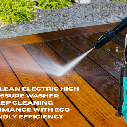 Maestro Craft High Pressure Washer Max 160Bar with Reel Whell 5-Meter Hose & Safety System for Garden & Vehicle Cleaning