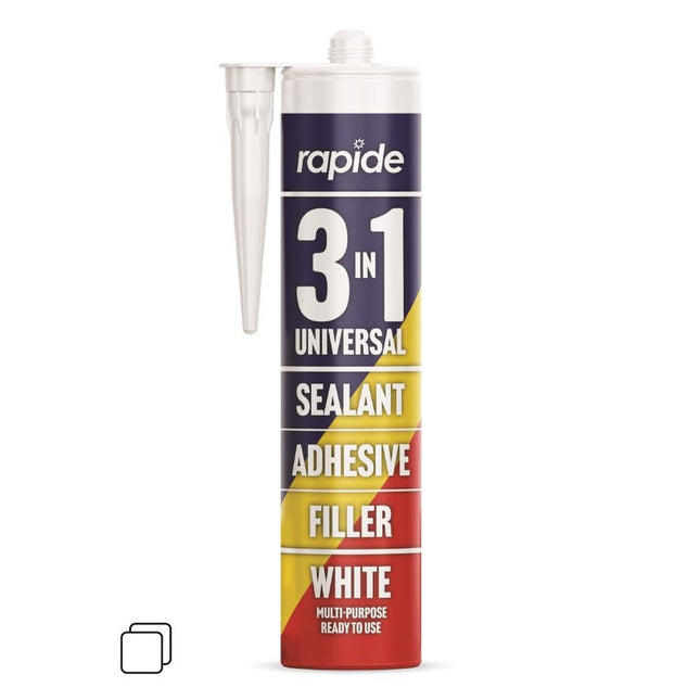 RAPIDE 3-IN-1 SEALANT ADHESIVE FILLER WHITE 260ML