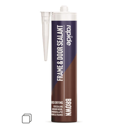RAPIDE FRAME & DOOR SEALANT CARTRIDGE BROWN 260ML