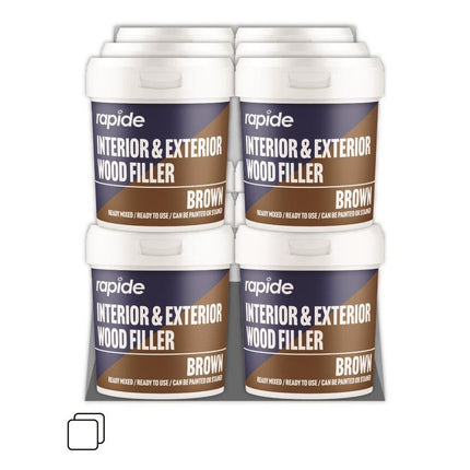 RAPIDE INTERIOR & EXTERIOR WOOD FILLER BROWN 470G