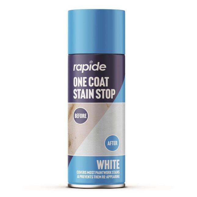 RAPIDE ONE COAT STAIN STOP SPRAY WHITE 400ML