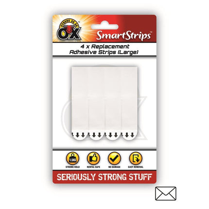 SAAO REPLACEMENT ADHESIVE STRIPS LARGE - 4PK