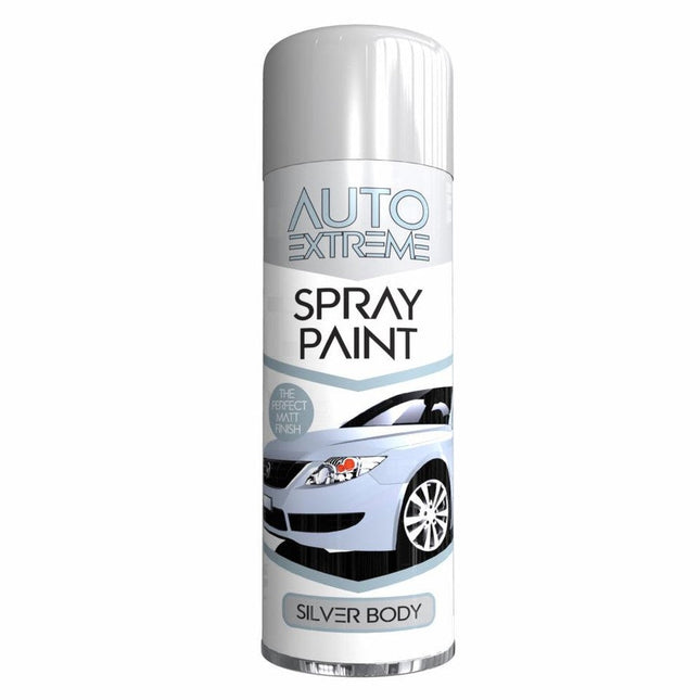 SPRAY PAINT GLOSS SILVER BODY 250ML