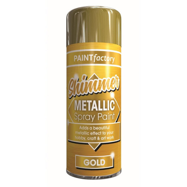 SPRAY PAINT METALLIC GOLD 200ML