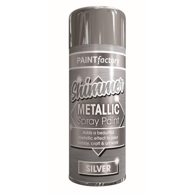 SPRAY PAINT METALLIC SILVER 200ML