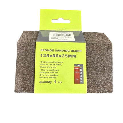 Sponge Sanding Block 125x90x25mm