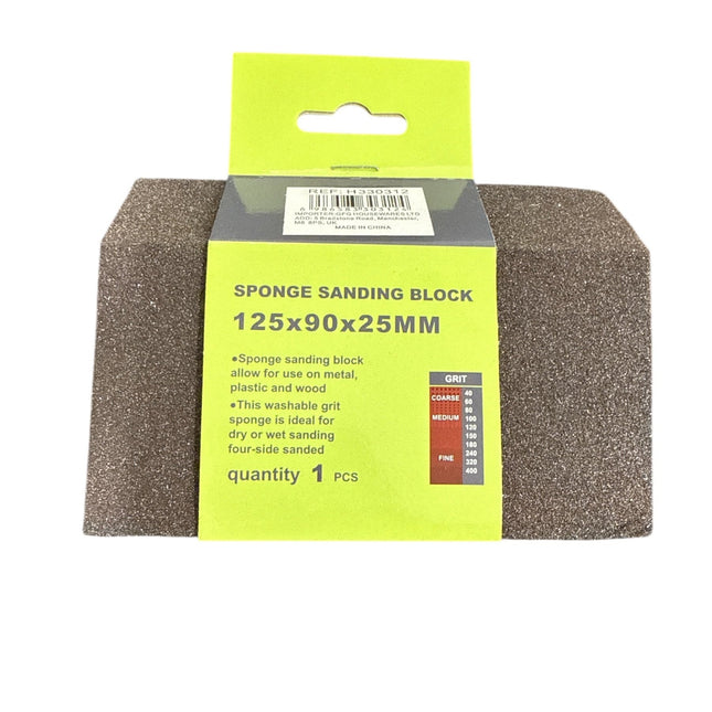Sponge Sanding Block 125x90x25mm