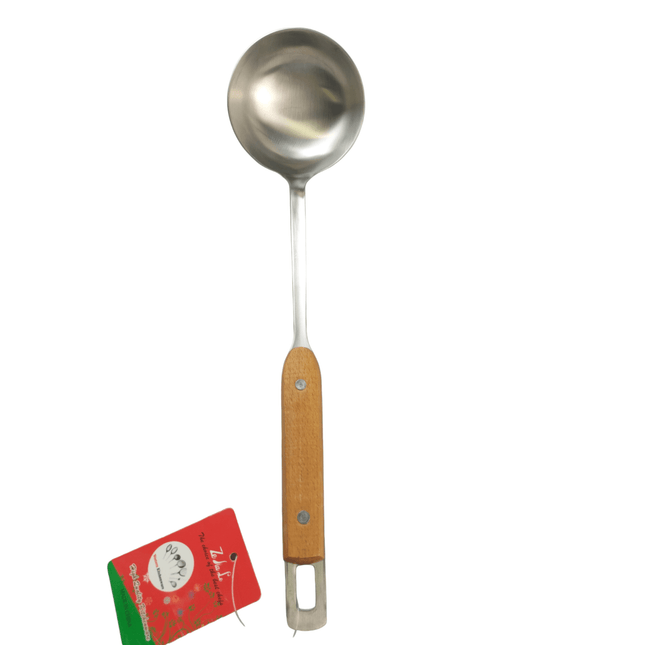 Stainless Steel Ladle with Wood Handle