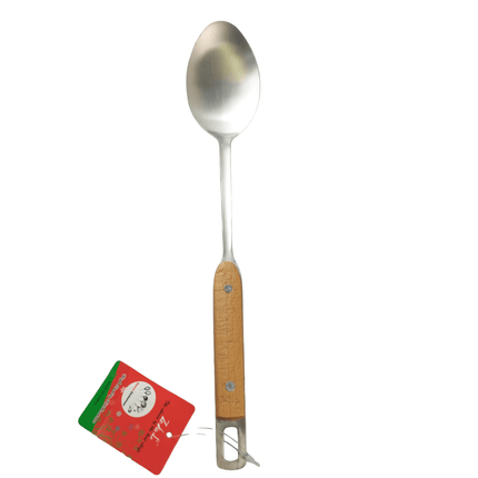 Stainless Steel Serving Spoon with Wood Handle