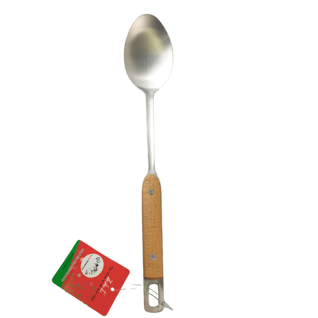 Stainless Steel Serving Spoon with Wood Handle
