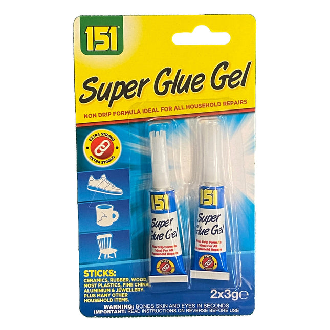 Super Glue Gel 2pk 3gm