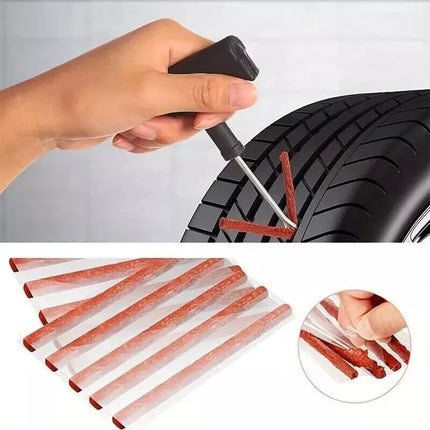 TIRE REPAIR KIT MOTORCYCLE CAR VAN TUBELESS TYRE PUNCTURE TOOL PLUG EMERGENCY
