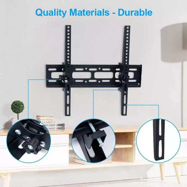 TV Wall Bracket Mount TILT For 32 40 50 55 Upto 70 Inch Flat LCD LED QLED TVs