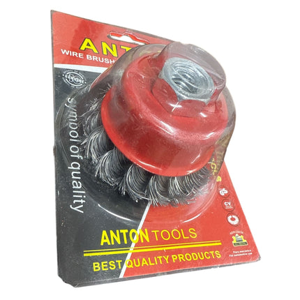 TWIST KNOT WIRE WHEEL CUP BRUSH SET 4" / 115mm ANGLE GRINDER NEW 4 1/2