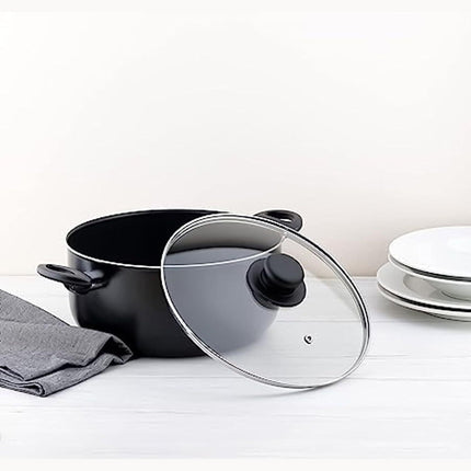 Transparent Glass Cover Kitchen Cookware Lids for Saucepans Frying Pans 14-34