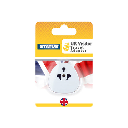 UK Visitor Adaptor White 1 pk